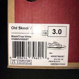 Old skool vans kids